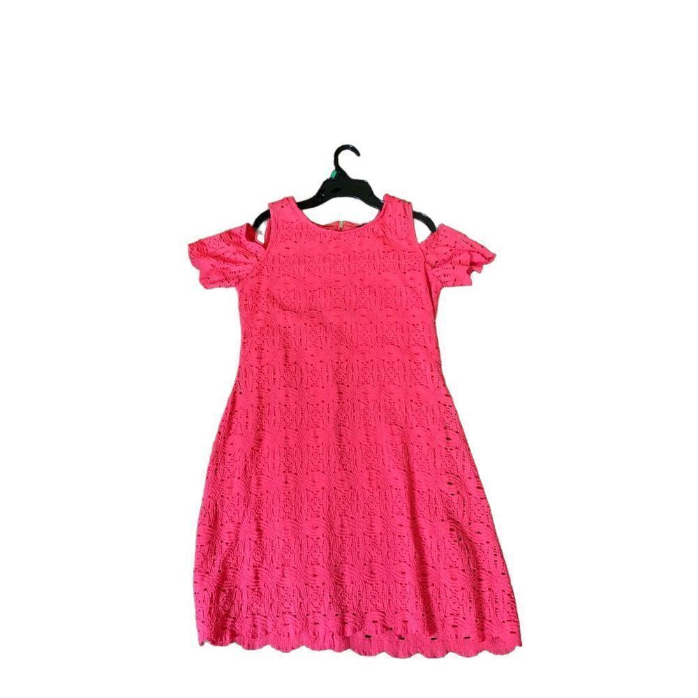 Coral Cold Shoulder Women’s Dress